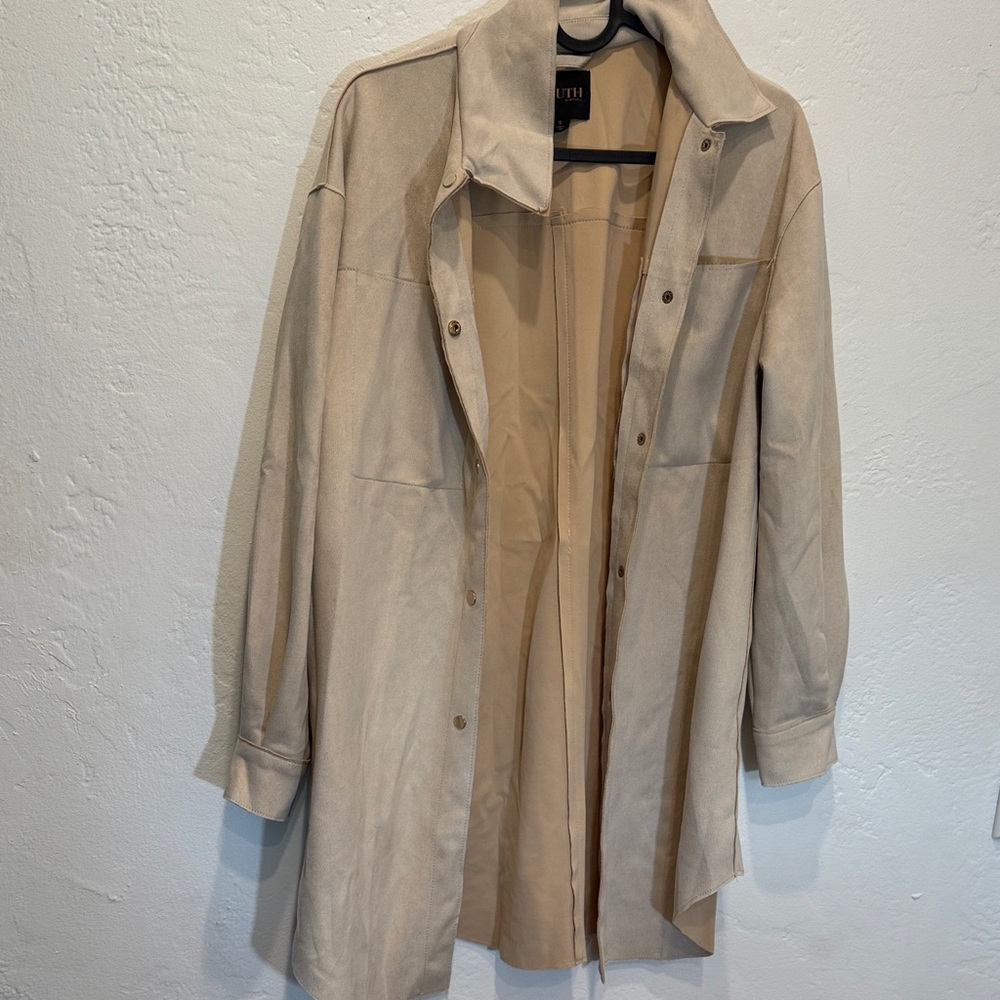 Faux Suede Shacket